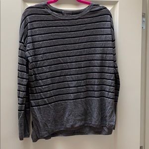 Vince Grey and Black striped pullover SZ M